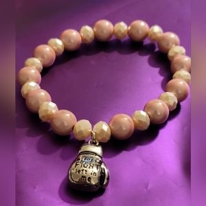 "Alot Of Fight Left In Me" Beaded Bracelet